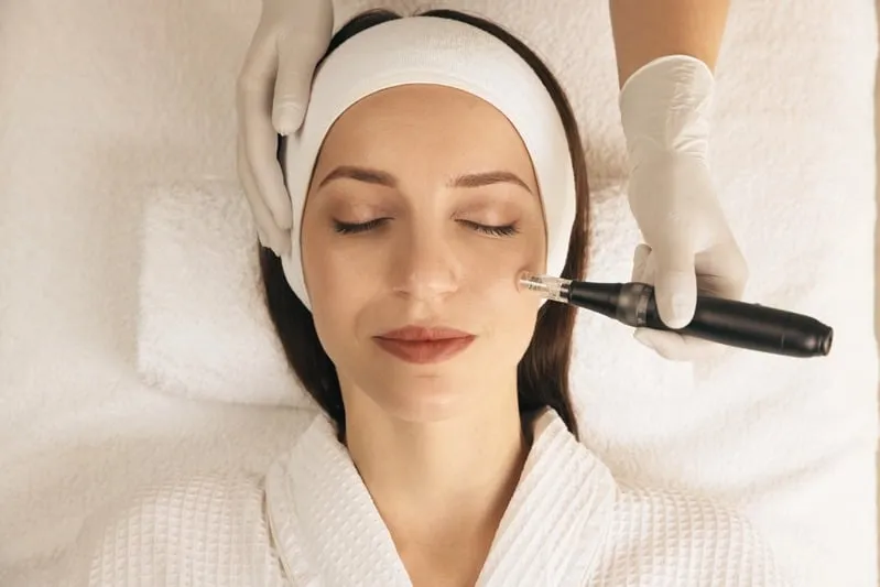 Facial treatment detail